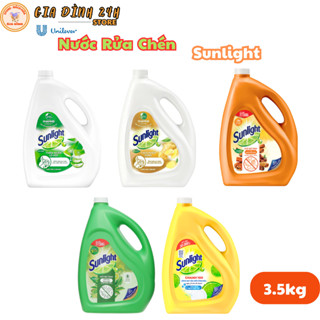 Nước rửa chén bát Sunlight  – Giải pháp sạch hết dầu mỡ, an toàn cho da tay | Can 3.5kg