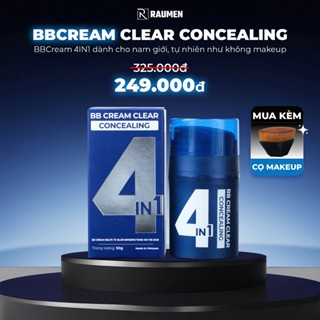 Kem Nền BB Cream 4in1 RAUMEN cho nam – Che khuyết điểm tự nhiên, kiềm dầu, chống nắng – 50g