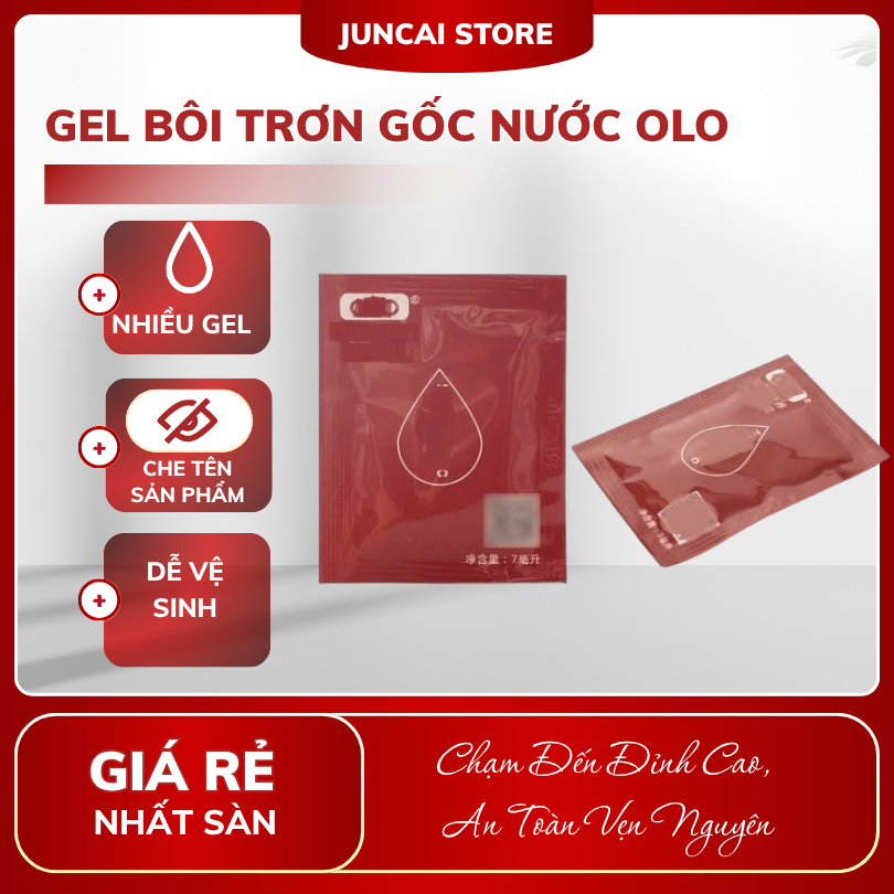 Gel bôi trơn gốc nước OLO, dễ dàng rửa sạch, an toàn cho da - Túi 7ml