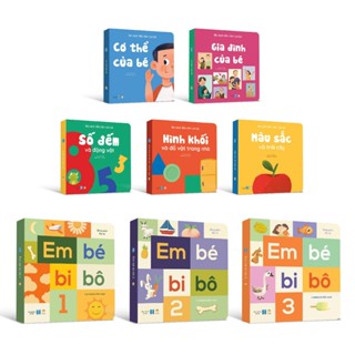 Combo sách thơ bồi cứng đầu tiên của bé 8 cuốn (tùy chọn lẻ) - Cho bé 0-3 tuổi bật âm, tập nói, phát triển vốn từ vựng