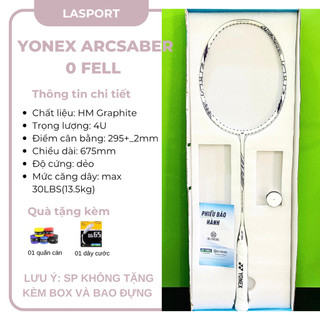  Vợt cầu lông Yonex Arcsaber 0 FEEL  ABILITY  CLEAR chính hãng tặng kèm dây cước và cuốn cán phù hợp người mới chơi 