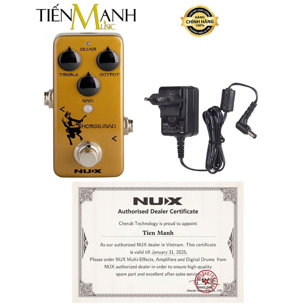 [Chính Hãng] Phơ Cục Guitar Nux Overdrive NOD1 Horseman - Bàn Đạp Hiệu Ứng Âm Thanh - Effect Pedal M
