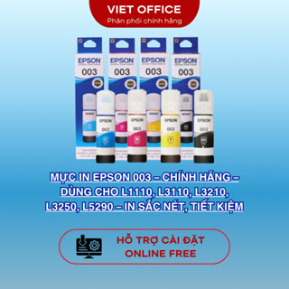 Mực in EPSON 003 – Chính hãng – Dùng cho L1110, L3110, L3210, L3250, L5290 – In sắc nét, tiết kiệm