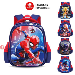 Balo người nhện cho bé đi học mầm non, mẫu giáo ZMBABY SAH3-63, balo đi học cho bé mặt nhựa eva
