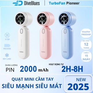 Diveblues quạt tích điện cầm tay mini tiện lợi quạt điện cầm tay nhỏ gọn quạt cầm tay mini sạc điện