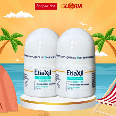 Combo 2 Lăn Khử Mùi Etiaxil 15ml Cho Da Nhạy Cảm ( Xanh )