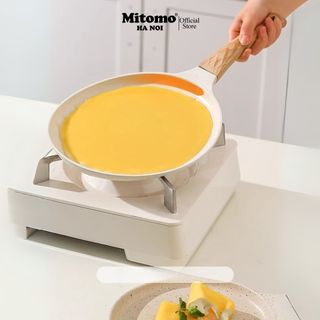  Chảo chống dính đa năng Mitomo làm bánh Crepe Pizza bánh xèo trứng chiên ngàn lớp tiện lợi - Hàng chính hãng 