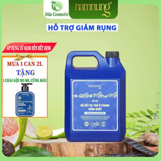 [2000ml] Can Dầu gội, Dầu xả thảo dược NAMNUNG xanh dương hỗ trợ giảm rụng, hỗ trợ giảm gàu, chắc khỏe suôn mượt