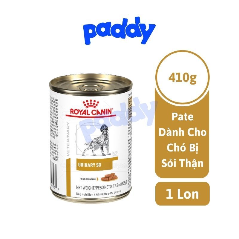 Pate Cho Chó Sỏi Thận Royal Canin Urinary Canine (Lon 410g)