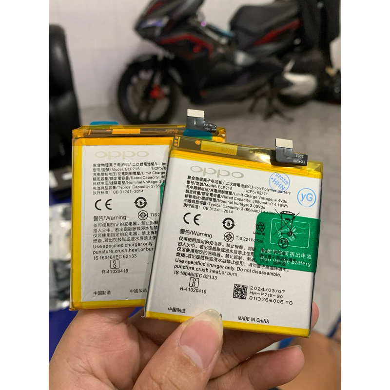 PIN OPPO K3 ZIN MÃ BLP715 DUNG LƯỢNG CHUẨN 3765MAH
