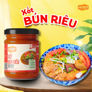 Sốt Gia Vị Bún Riêu HiXOT hũ 220gram, nấu bún riêu cua/ tôm, lẩu riêu