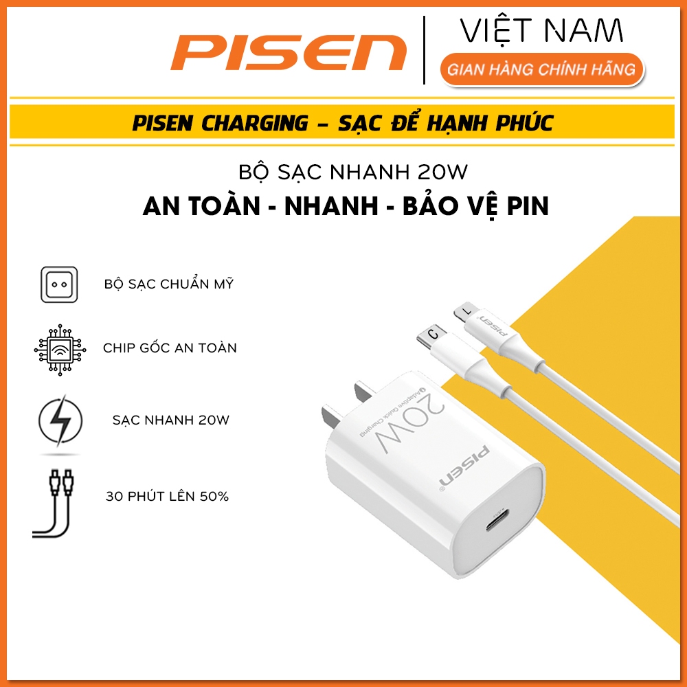 [Hỏa tốc] Bộ Sạc Nhanh Pisen Quick 20W 30W 65W -  Pisen Việt Nam Bảo Hành 24 Tháng | BigBuy360 - bigbuy360.vn