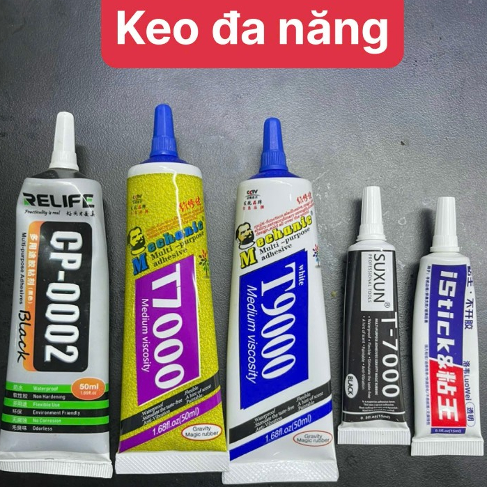 Keo dán viền màn hình điện thoại /keo đa năng T7000/ T9000/ B7000/ Istick đen và trắng