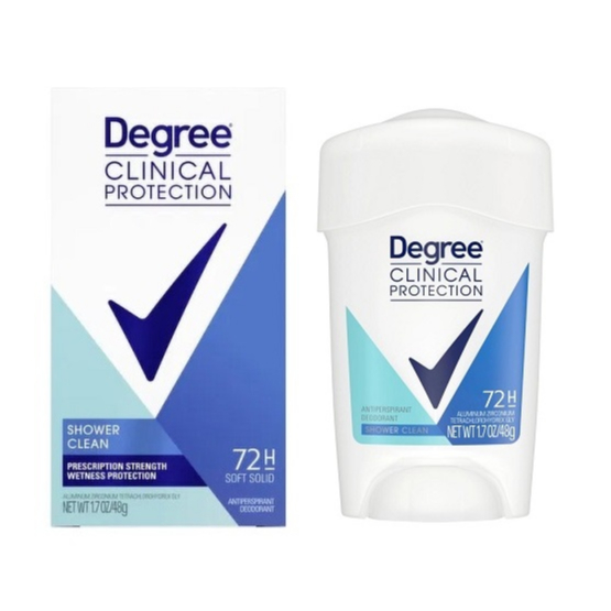 Lăn sáp khử mùi nữ Degree Clinical Antiperspirant Deodorant Cream Active Shield/Shower Clean 48g (Mỹ