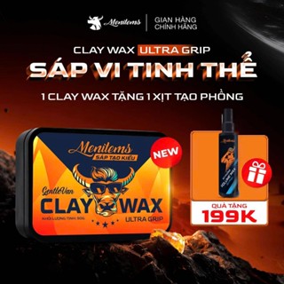 Sáp vuốt tóc Menitems Clay Wax Ultra Grip, Sáp vi tinh thể hiệu năng cao, giữ nếp 12H không bết dính, hương nước hoa|90G