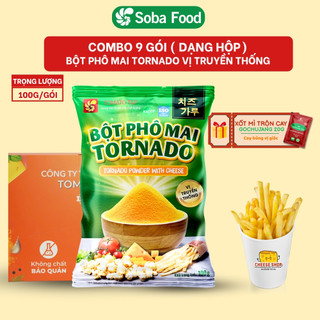  Combo 9 Bột Phô Mai Lắc Tomato T&P Gói 100g Bột Phomai Lắc Khoai Tây Chiên Bột Phô Mai Hàn Quốc 