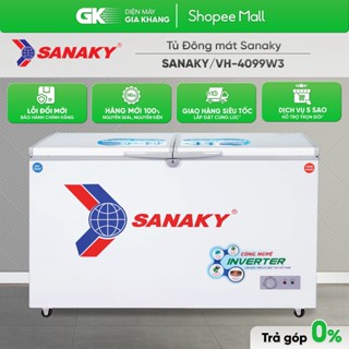VH-4099W3 - Tủ Đông Sanaky VH-4099W3 1 NGĂN ĐÔNG 1 NGĂN MÁT, 2 CỬA, 280 LÍT [Toàn Quốc]