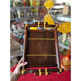 Khay Trà Tre - Thủ Công , Khay Đựng Ly Cốc Bằng Tre Hàng Thủ Công Chắc Chắn