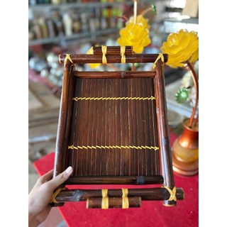 Khay Trà Tre - Thủ Công , Khay Đựng Ly Cốc Bằng Tre Hàng Thủ Công Chắc Chắn