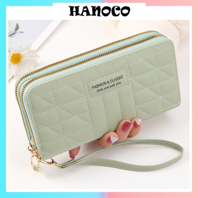 Ví dài nữ cầm tay nhiếu ngăn cao cấp thời trang  dễ thương Phong Cách Hàn Quốc HANOCO