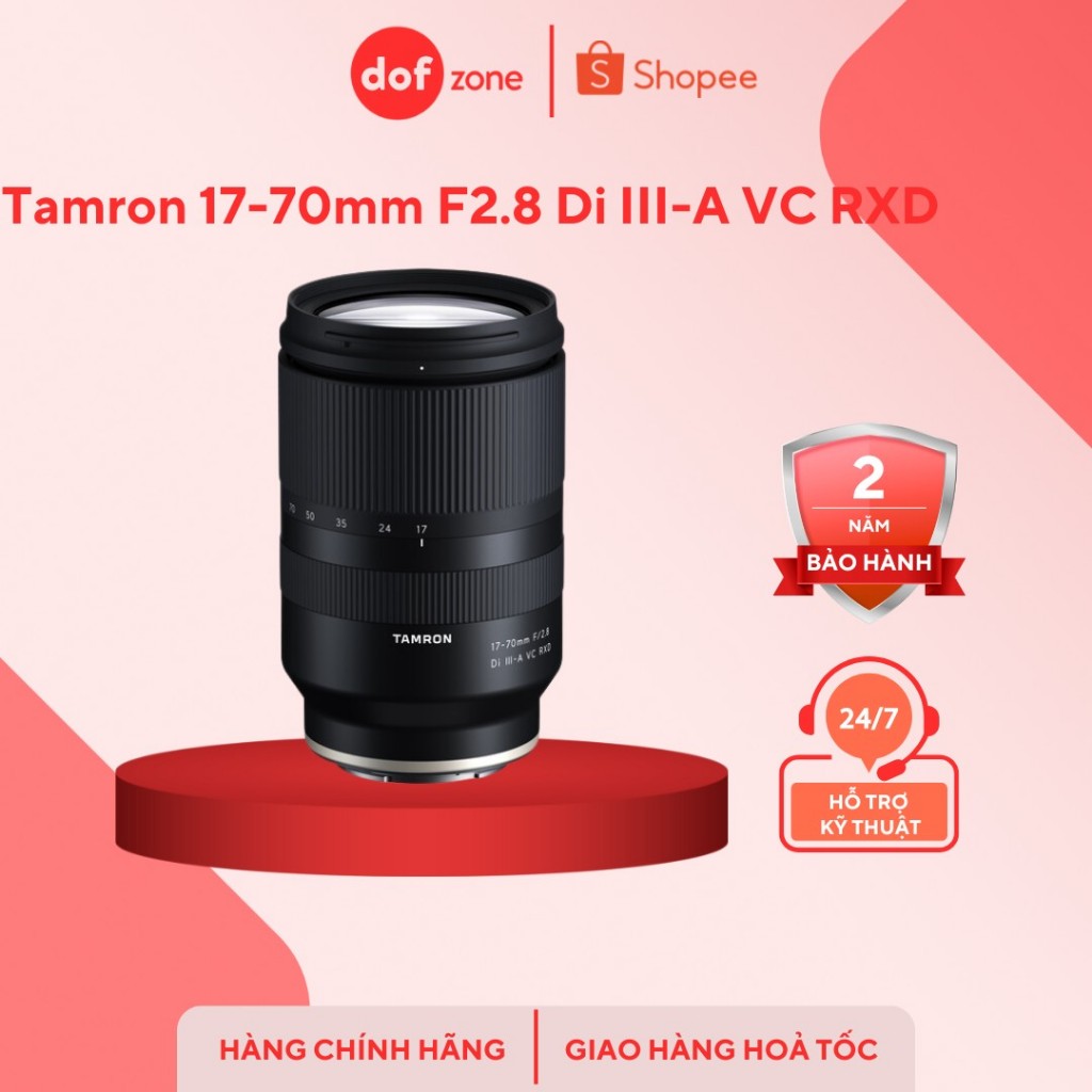 Ống Kính Tamron 17-70mm F2.8 Di III-A VC RXD - Hàng chính hãng