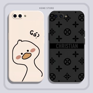 Ốp lưng Oppo A3s / A5 / A12E / A1k / Realme C2 / Ax5 in hình Lucky Virus và Vịt ngáo ngơ