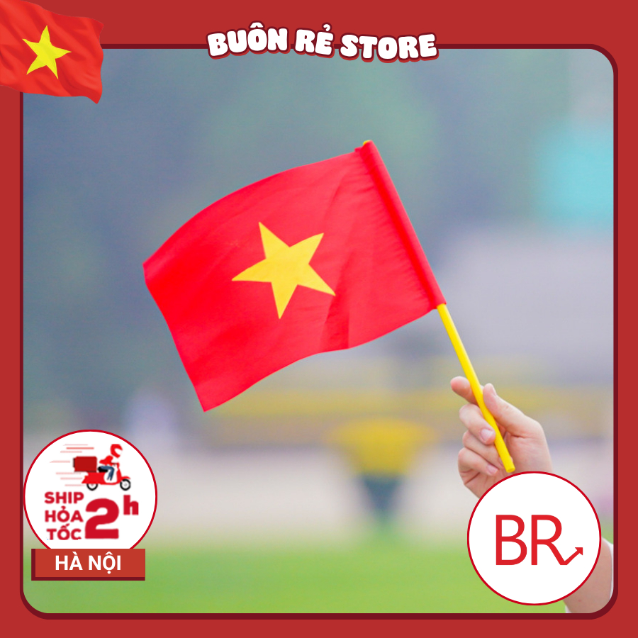 [Sỉ ]Cờ Vẫy Cầm Tay Cờ Việt Nam - Cờ Mini Cầm Tay Tổ Quốc, Phụ Kiện Diễu Hành 2/9, ConCert 2025 0234