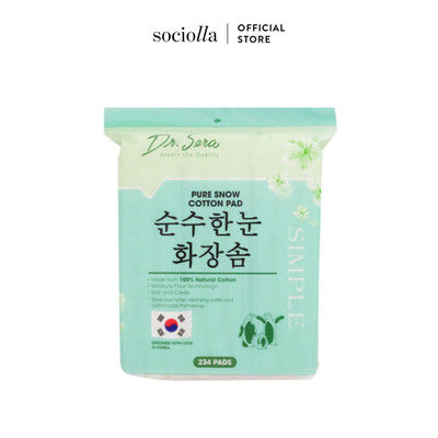 [Hàng Tặng Không Bán] Bông Tẩy Trang Vuông Dr.Sera Pure Snow Cotton Pad 234 Miếng