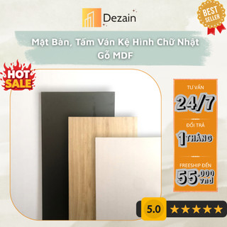  Mặt Bàn Tấm Ván Kệ Hình Chữ Nhật Gỗ MDF 40x60 - 20x100 - 50x80 - 50x100 - 60x100 - 60x120cm 
