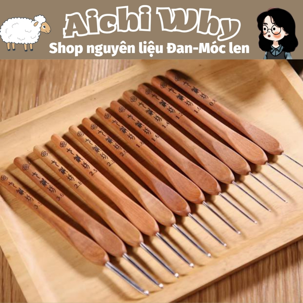  Kim móc Thất Châm Phường - Kim móc len chuyên dụng bằng thép không gỉ 