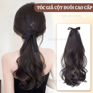 Tóc giả cột đuôi cao cấp đủ màu