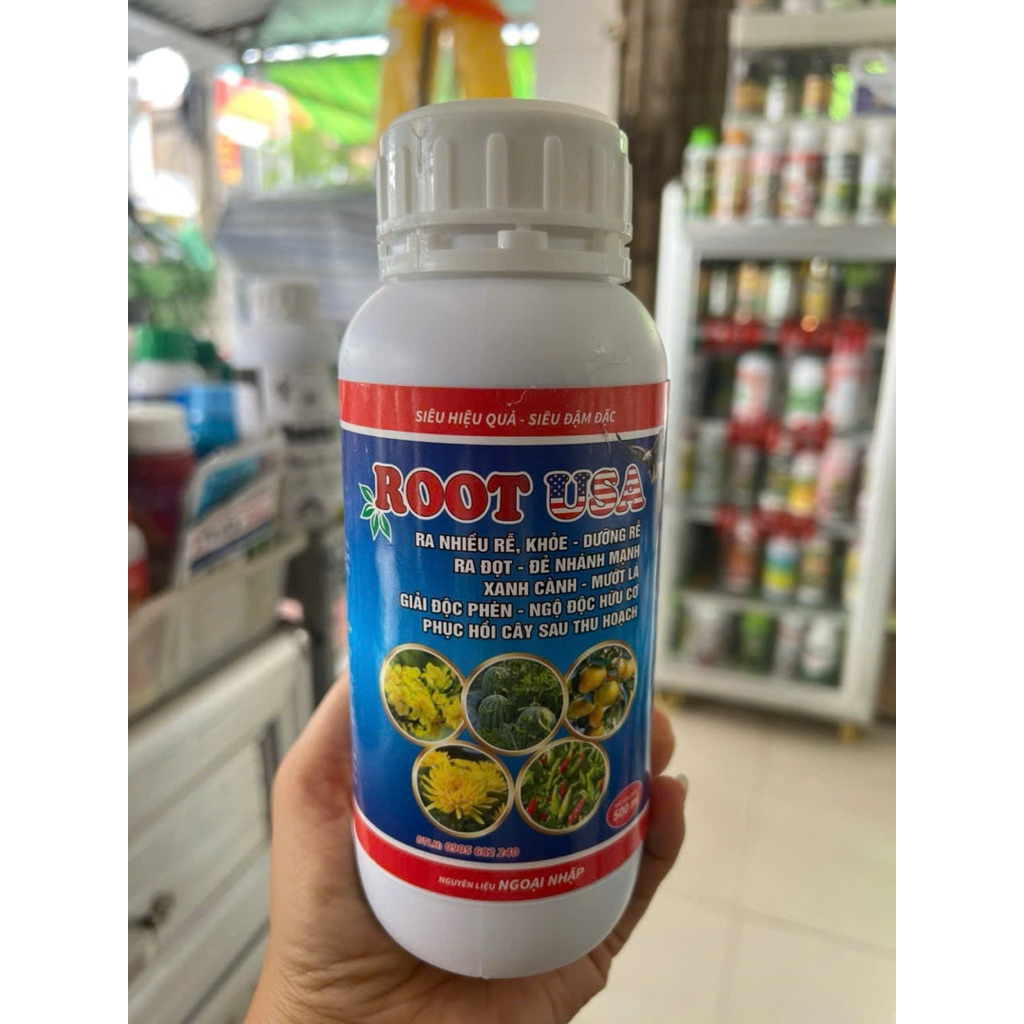 ROOT USA chai 500ml  chuyên ra nhiều rễ, khoẻ- dưỡng rễ- ra đọt- đẻ nhánh,…