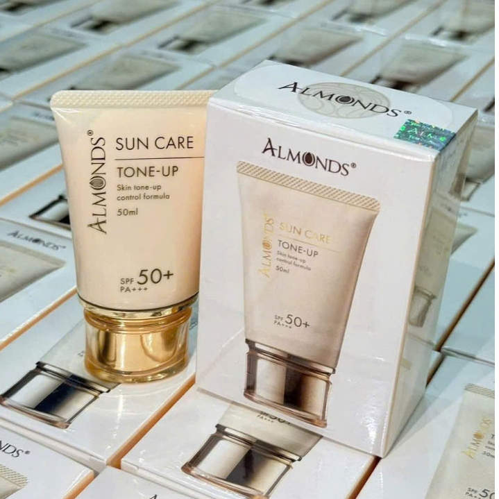 Kem chống nắng nâng tone Sun Care Tone Up ALMONDS chính hãng