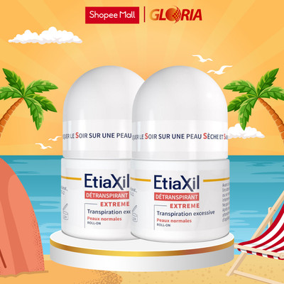 Combo 2 Lăn Khử Mùi Etiaxil 15ml Cho Da Thường, Da Khoẻ (Đỏ)