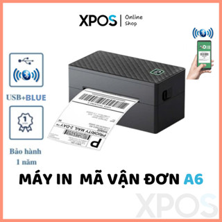 Máy In Mã Vận Đơn A6 Kết Nối Bluetooth | In Qua Điện Thoại | Dễ Dùng Cho Shop Online, Cửa Hàng