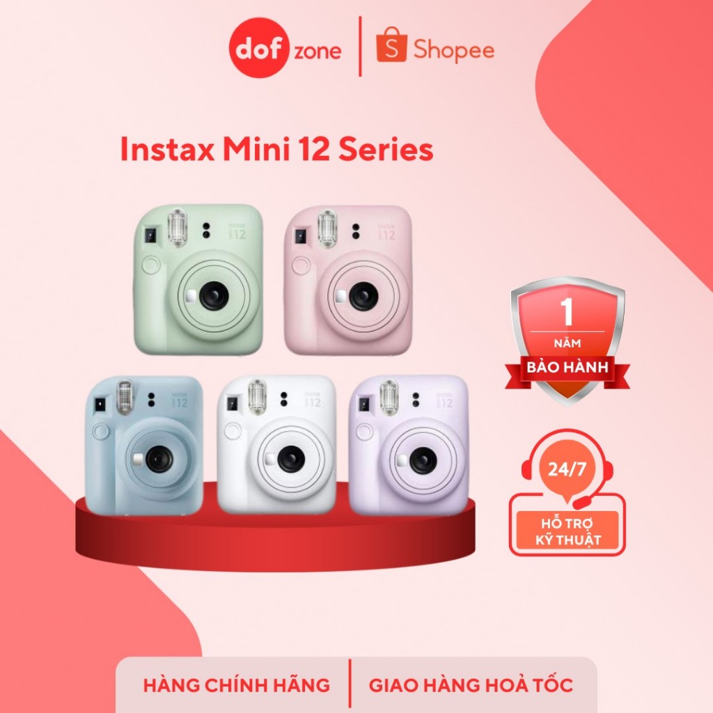 Máy ảnh Fujifilm Instax Mini 12 (chưa bao gồm film) - Hàng chính hãng
