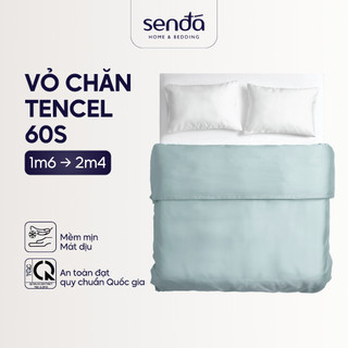  Vỏ chăn Lụa Tencel lồng được ruột 2mx2m2 1m8x2m 1m6x2m 2m4x2m2 cao cấp mền lẻ Tencel 60s trơn màu - Sen Đá Home Bedding 