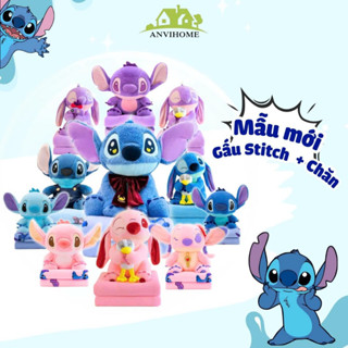 Tổng hợp Gấu Bông Stitch ngồi kèm chăn ANVIHOME - Stich mặc yếm, khăn đỏ, ôm vịt chăn gối văn phòng
