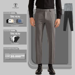Quần âu nam cao cấp chất COTTON POLIDO mềm mại xốp nhẹ thoáng khí có chun tinh chỉnh vòng bụng