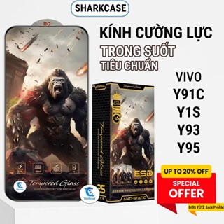  Kính cường lực Vivo Y91c Y93  1820  Y1S Y91 Y95 cao cấp full màn trong suốt bảo vệ màn hình đt shark case 