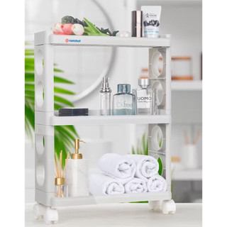 Kệ Đa Năng 3T Có Bánh Xe Chắc Chắn Bền Đẹp Dày Dặn Nhựa Việt Nhật Mã 5580-3