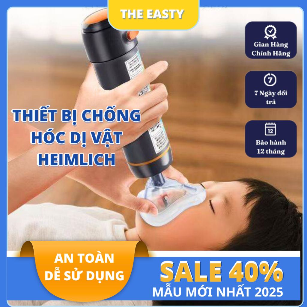 Thiết Bị Sơ Cứu Nghẹt Thở - Dụng Cụ Chống Hóc Cho Bé Và Người Lớn - Bộ Sơ Cứu CPR HEIMLICH Hút Dị Vậ