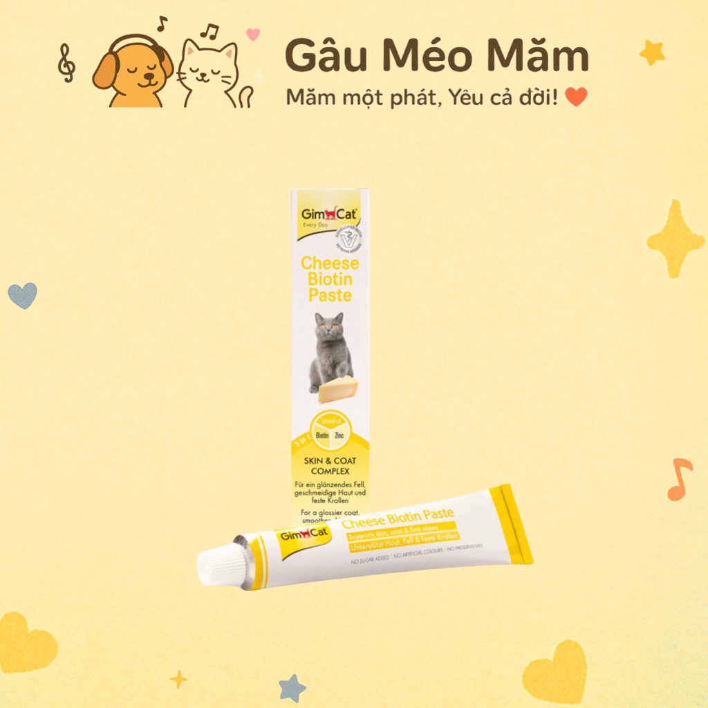Gel Gimcat tăng đề kháng gel dinh dưỡng cho mèo tăng cân tăng cường miễn dịch GG01 (200g)
