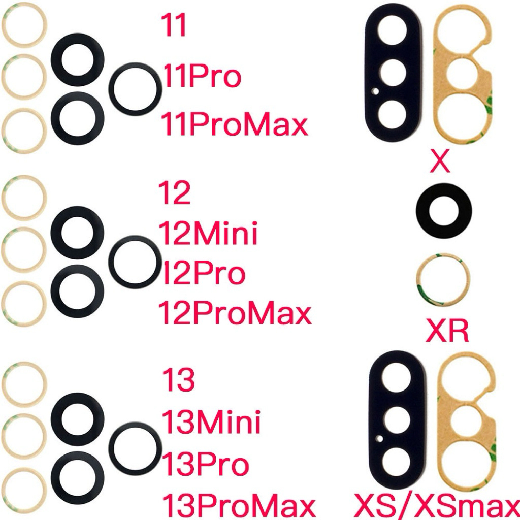 Mặt kính camera cho điện thoại ip7plus/8plus/ Xs m đến 16 16p 16prm/ 17 /17ari/17prm