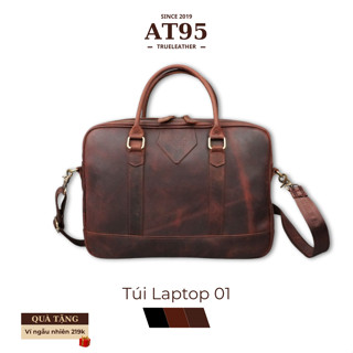  Túi xách laptop công sở da bò thật BẠCH HỔ - Phong cách trẻ trung cổ điển - Đựng vừa laptop 15.6 inch - AT95 