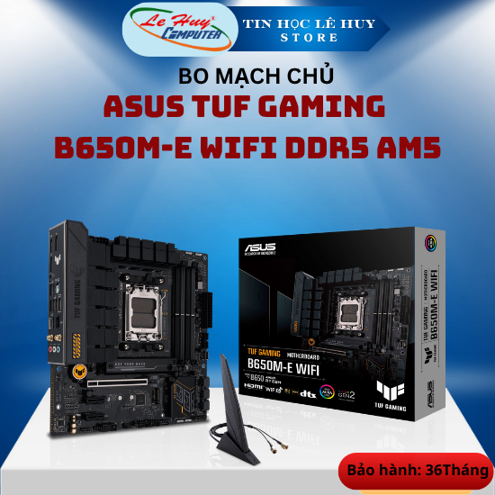 Mainboard Asus TUF GAMING B650M-E WIFI DDR5 AM5 - Hàng Chính Hãng