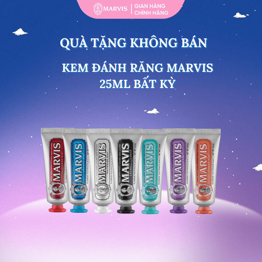 [Quà Tặng] 1 Tuýp Kem Đánh Răng MARVIS 25ML (Random Hương Vị)
