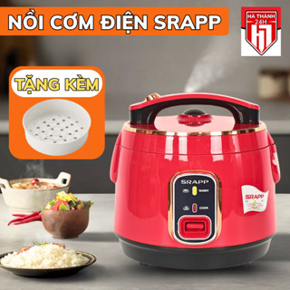 Nồi cơm điện SRAPP dung tích 1,8L công suất 700W nấu cơm cực nhanh, nồi chống dính 3 lớp cực dày dặn