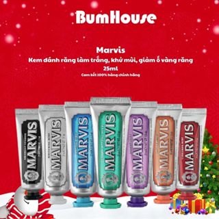  Kem Đánh Răng Marvis Mini - Đủ 8 Hương Vị Sạch Răng Thơm Miệng Trắng Răng Nhỏ Gọn Cho Du Lịch 10ML 25ML  Tuýt No Box  