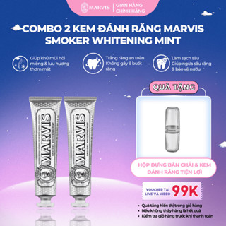 Combo 2 Kem Đánh Răng Marvis 75ML/85ML - Làm Sạch Răng, Giữ Hơi Thở Thơm Mát